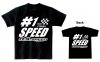 O.S.SPEED #1Cotton T-Shirt Black (M)