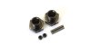 Front Wide Wheel Hub (2pcs/Gunmetal/MP9)