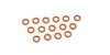 Silicone O-Ring(P6/Orange) 15Pcs